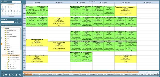 Logiciel des plannings ADE