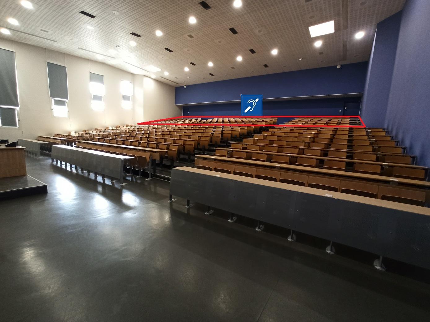 Zone B.I.M. pour malentendants Amphi S1 Bât. S